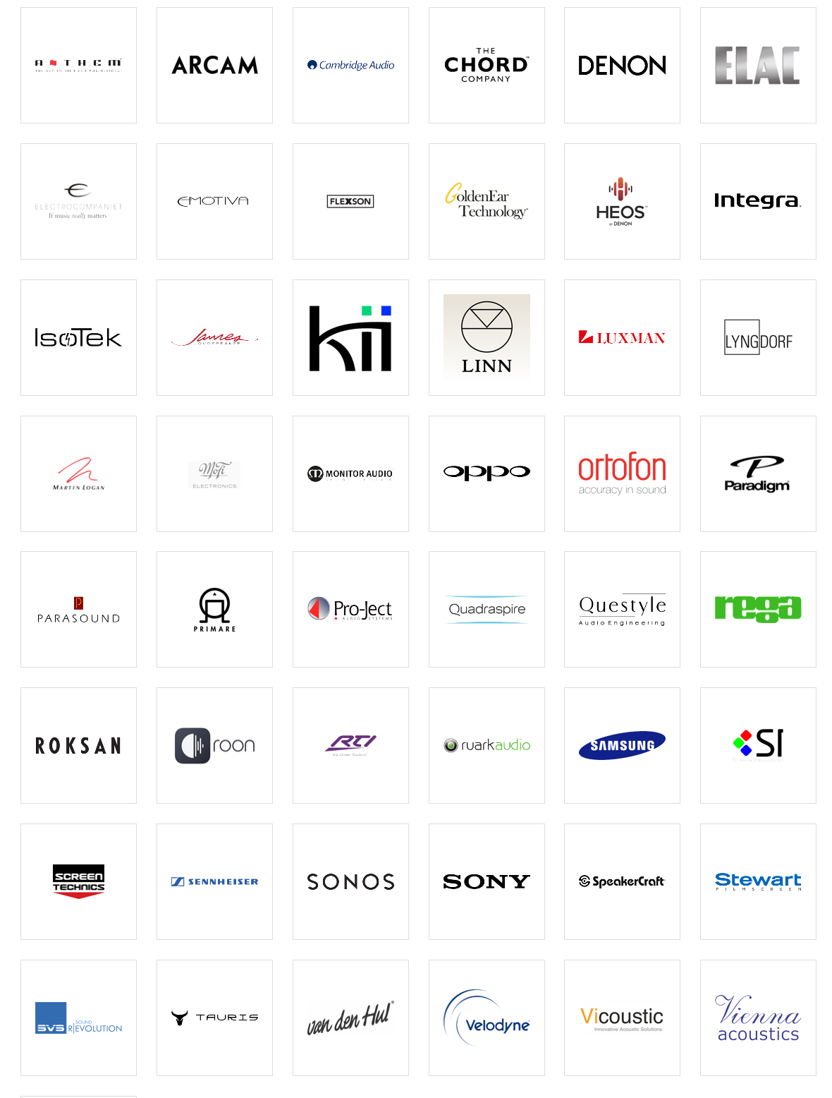 The best Audio/Visual brands in Perth Frank Prowse HiFi